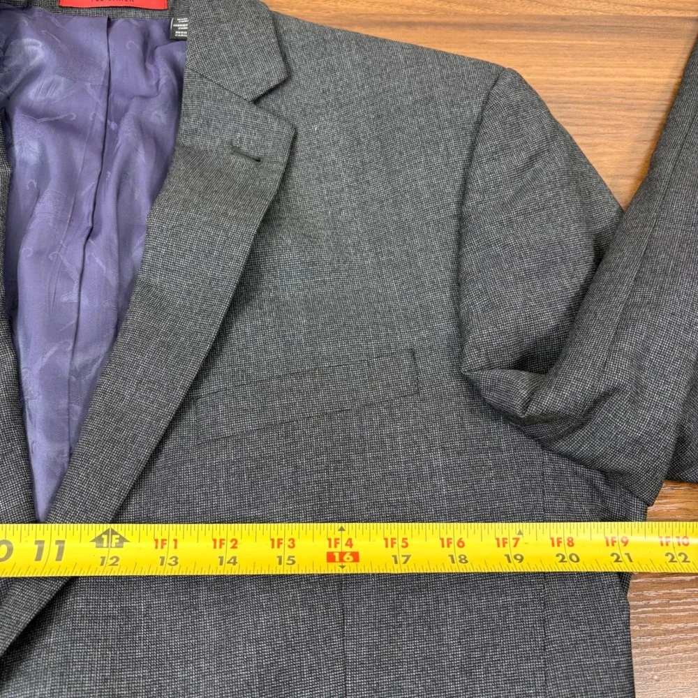 Ted Baker Blazer 42R Charcoal Gray No Ordinary Joe 2 Button Sport Coat Corpcore